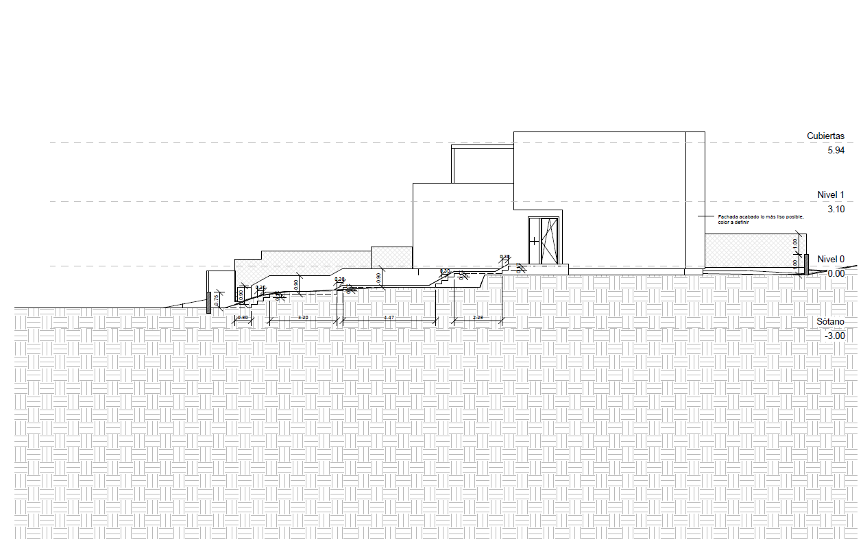 Plano de alzado arquitectónico Plano de alzado arquitectónico