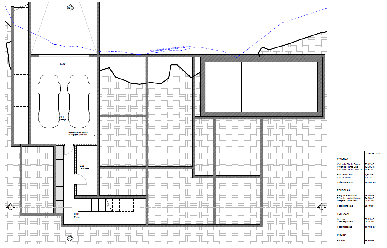 Plano de la planta sótano Plano de la planta sótano