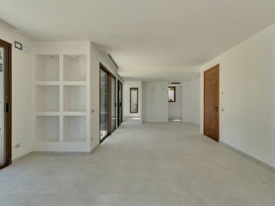 Interior del salón diáfano