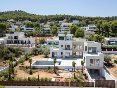 Vista aérea de la villa