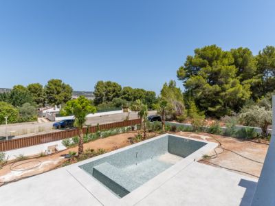 Terraza y piscina