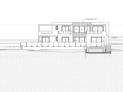 Plano de alzado arquitectónico