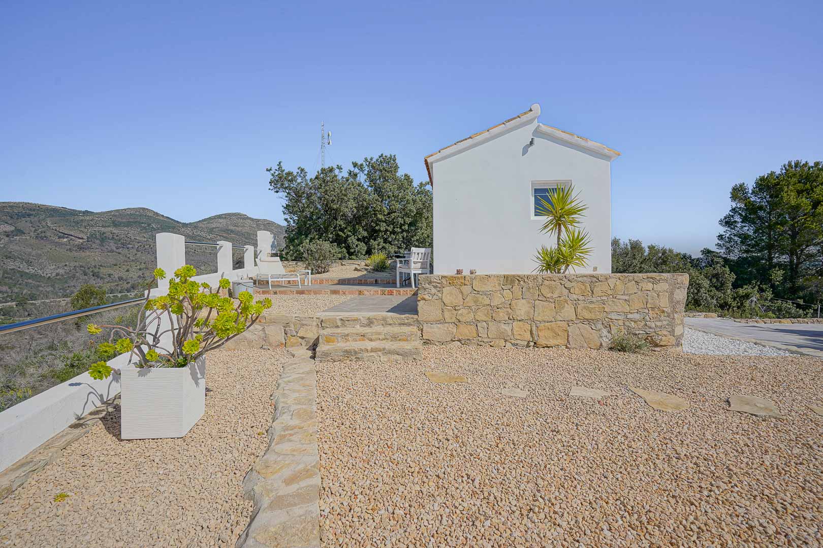Exterior de la casa de invitados