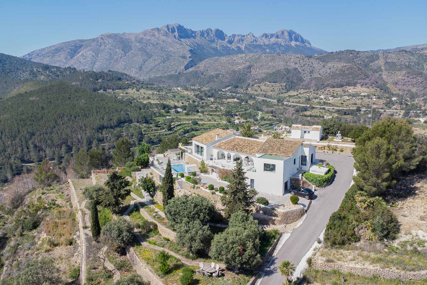 Vista aérea de la propiedad