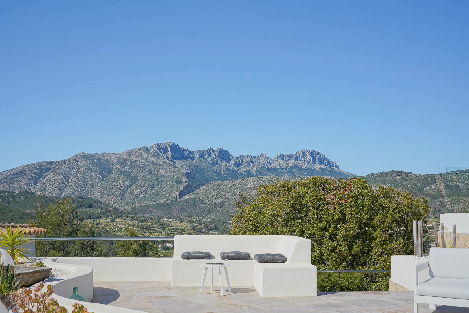 Terraza con vistas a la montaña