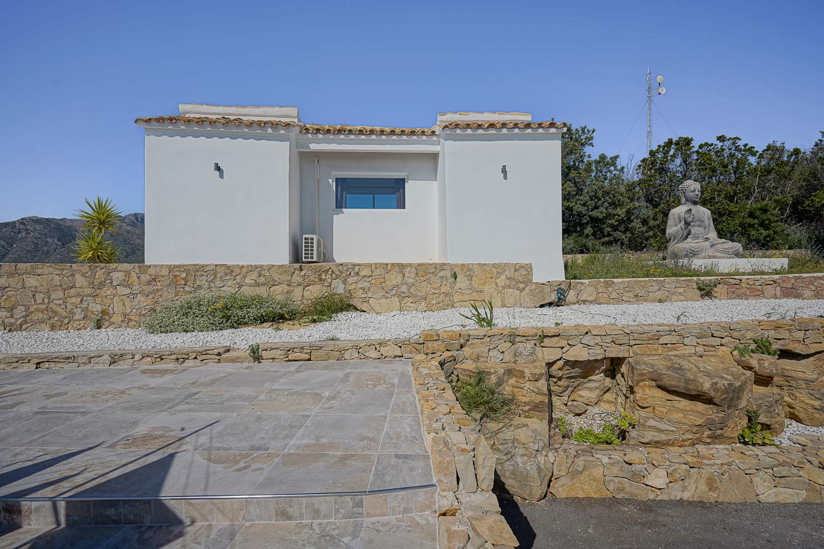 Exterior de la casa de invitados