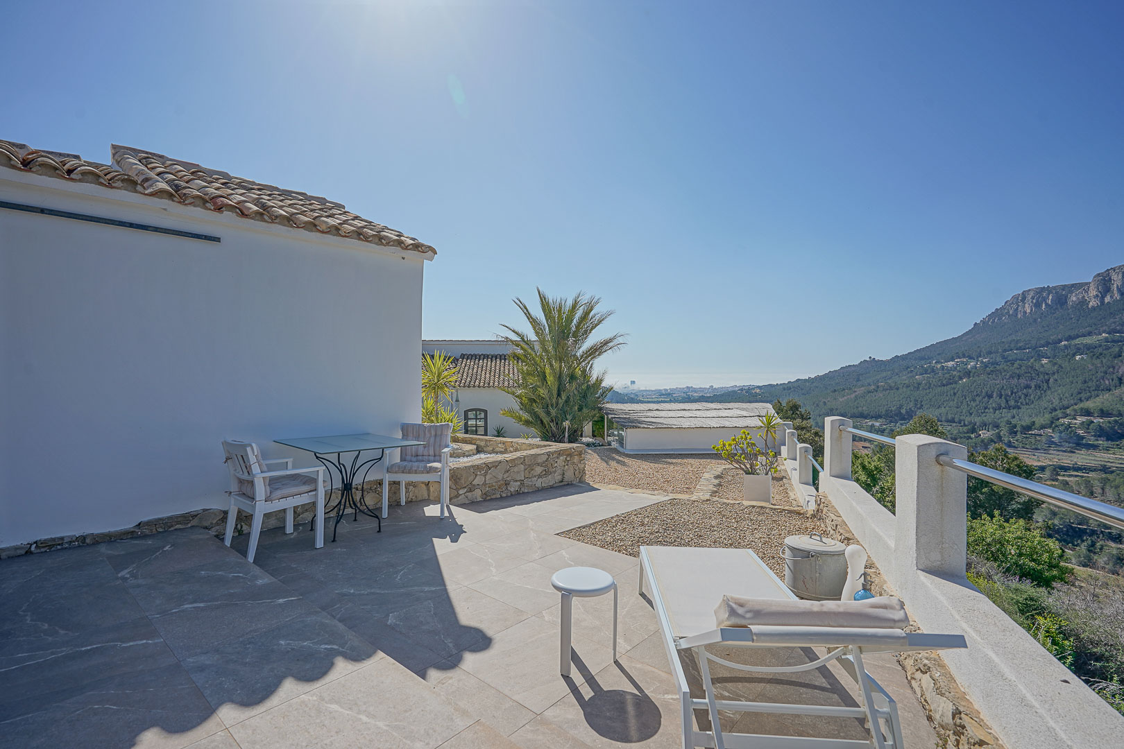 Terraza con vistas panorámicas