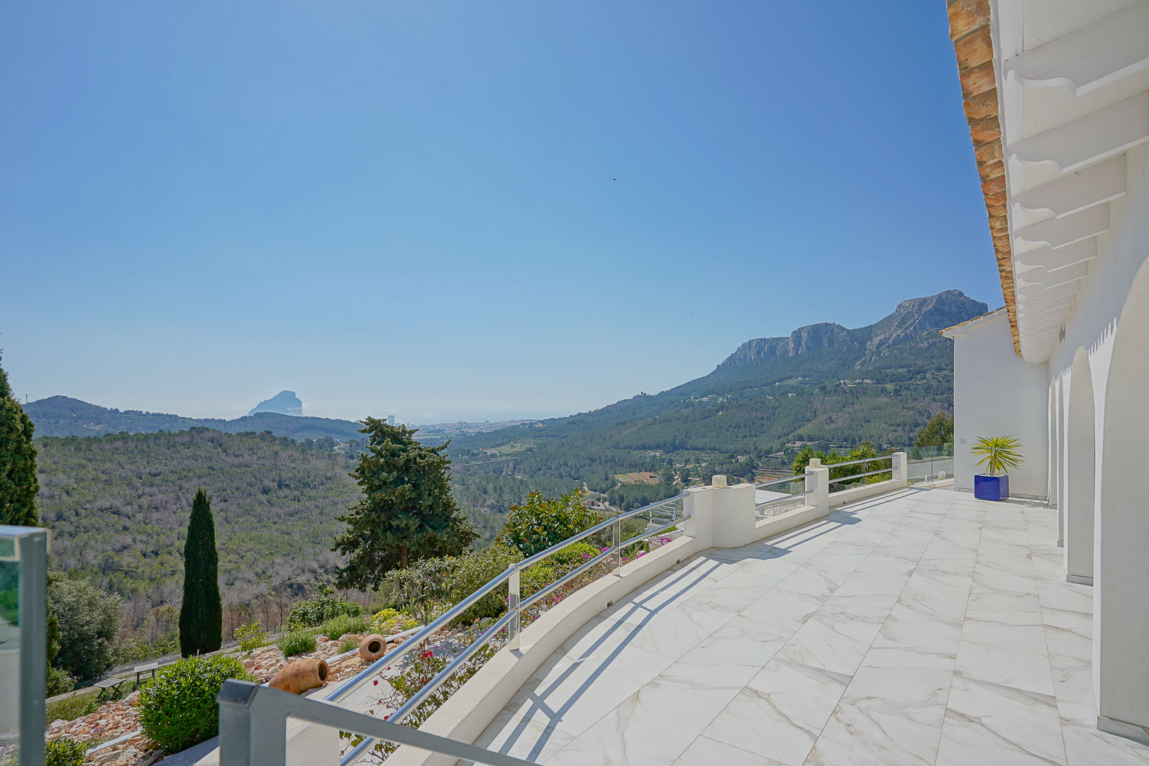 Terraza con vistas panorámicas