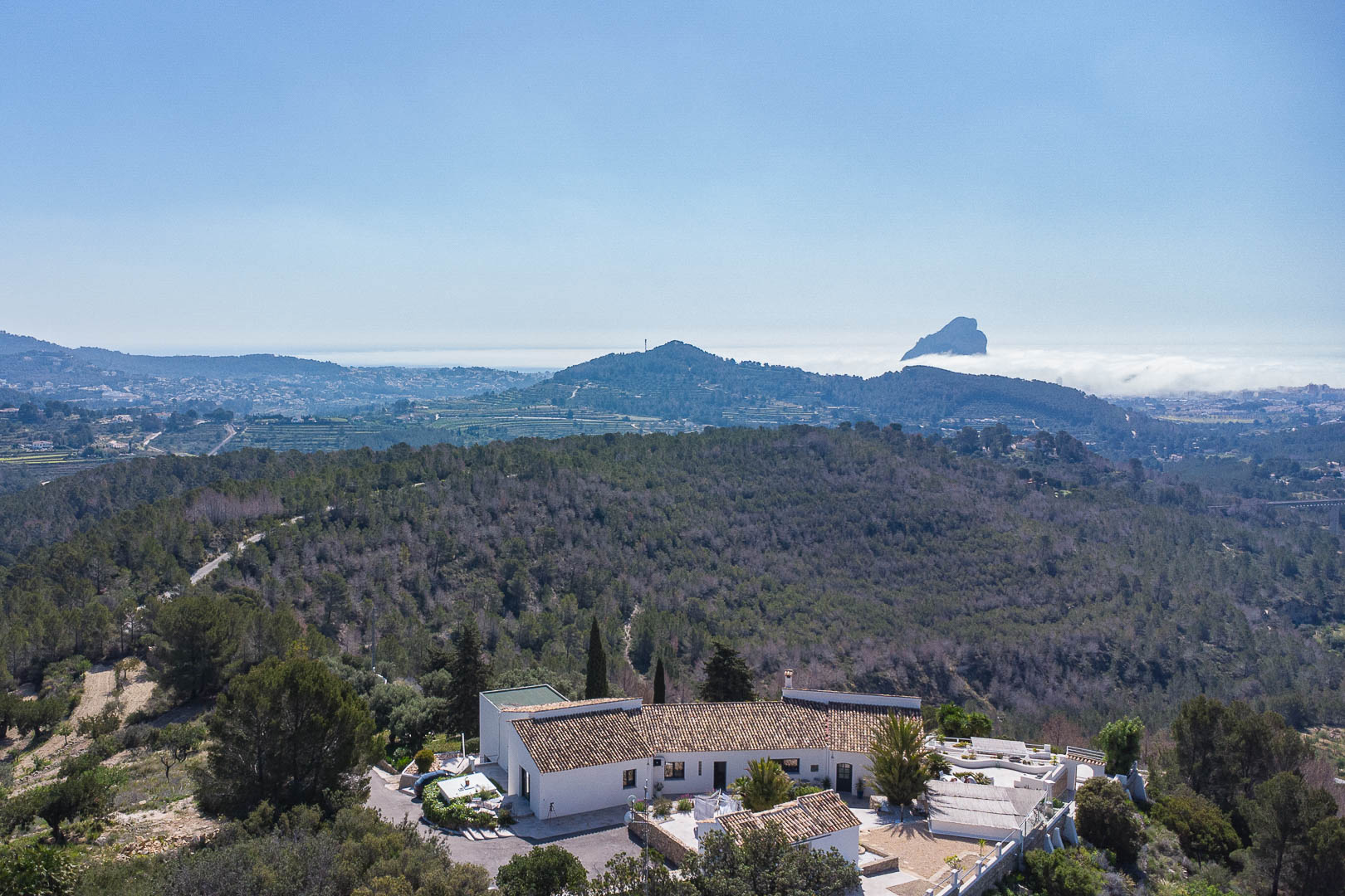 Vista aérea de la propiedad