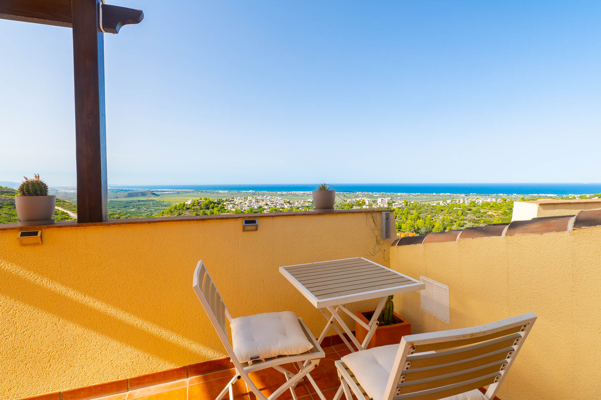 Terraza con vistas al mar