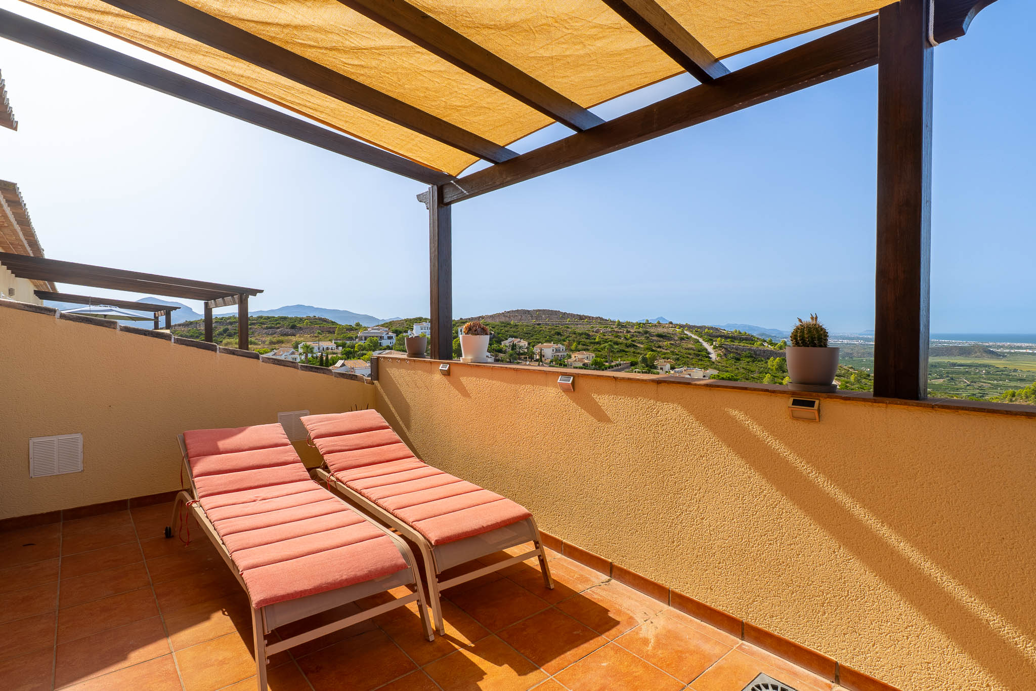 Terraza con vistas al mar