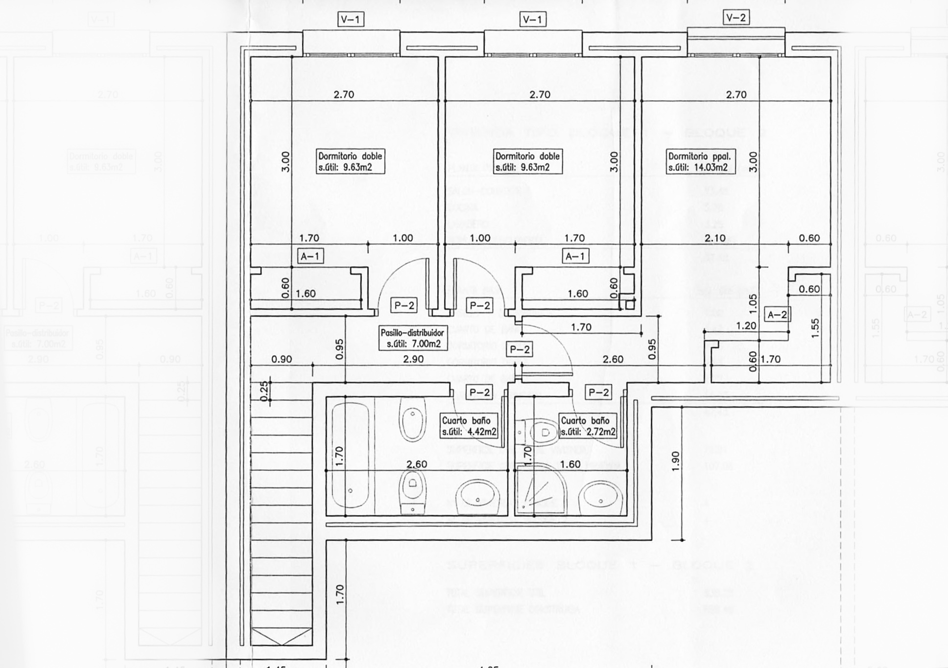 Plano de la planta superior