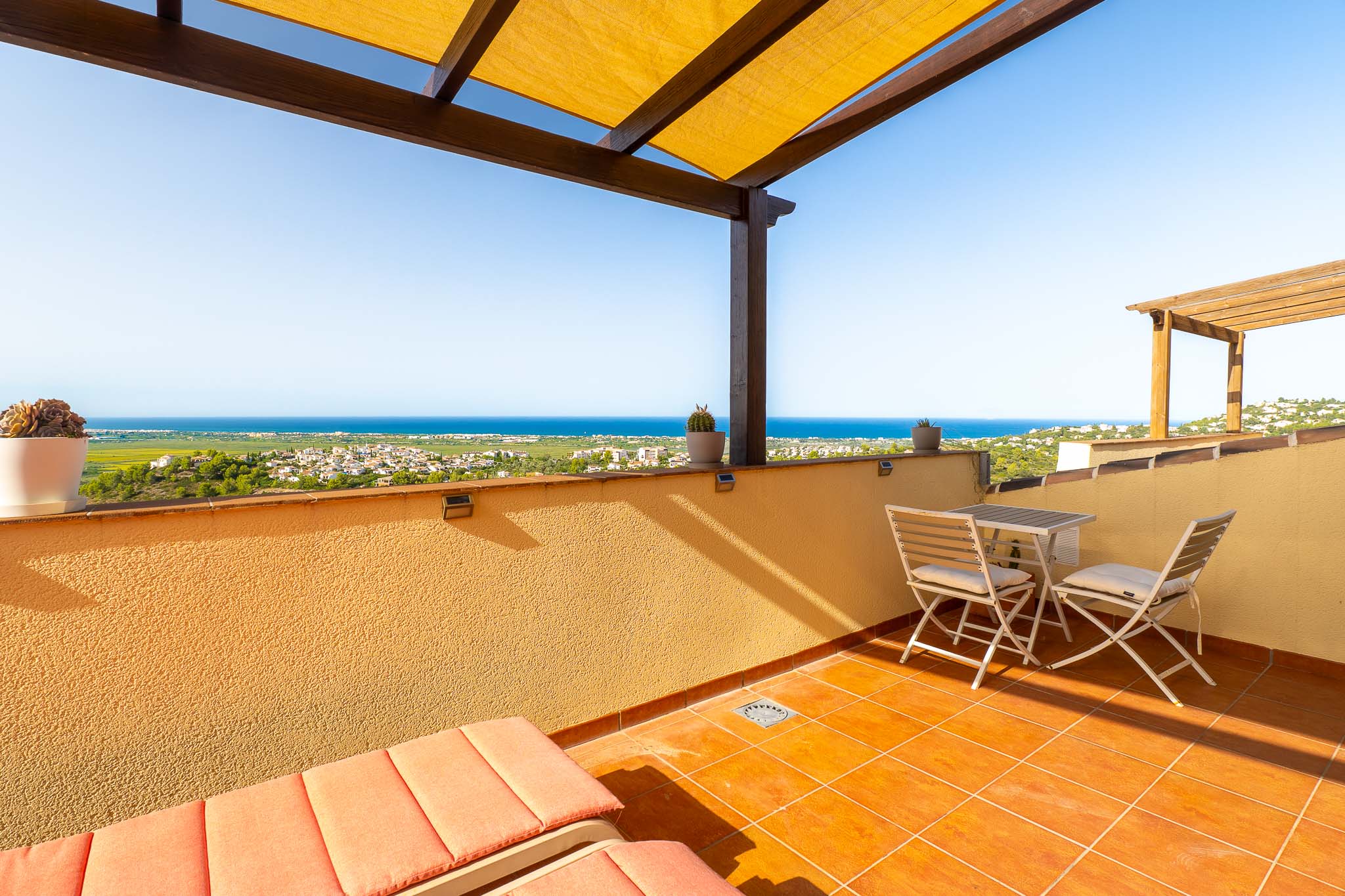 Terraza con vistas al mar
