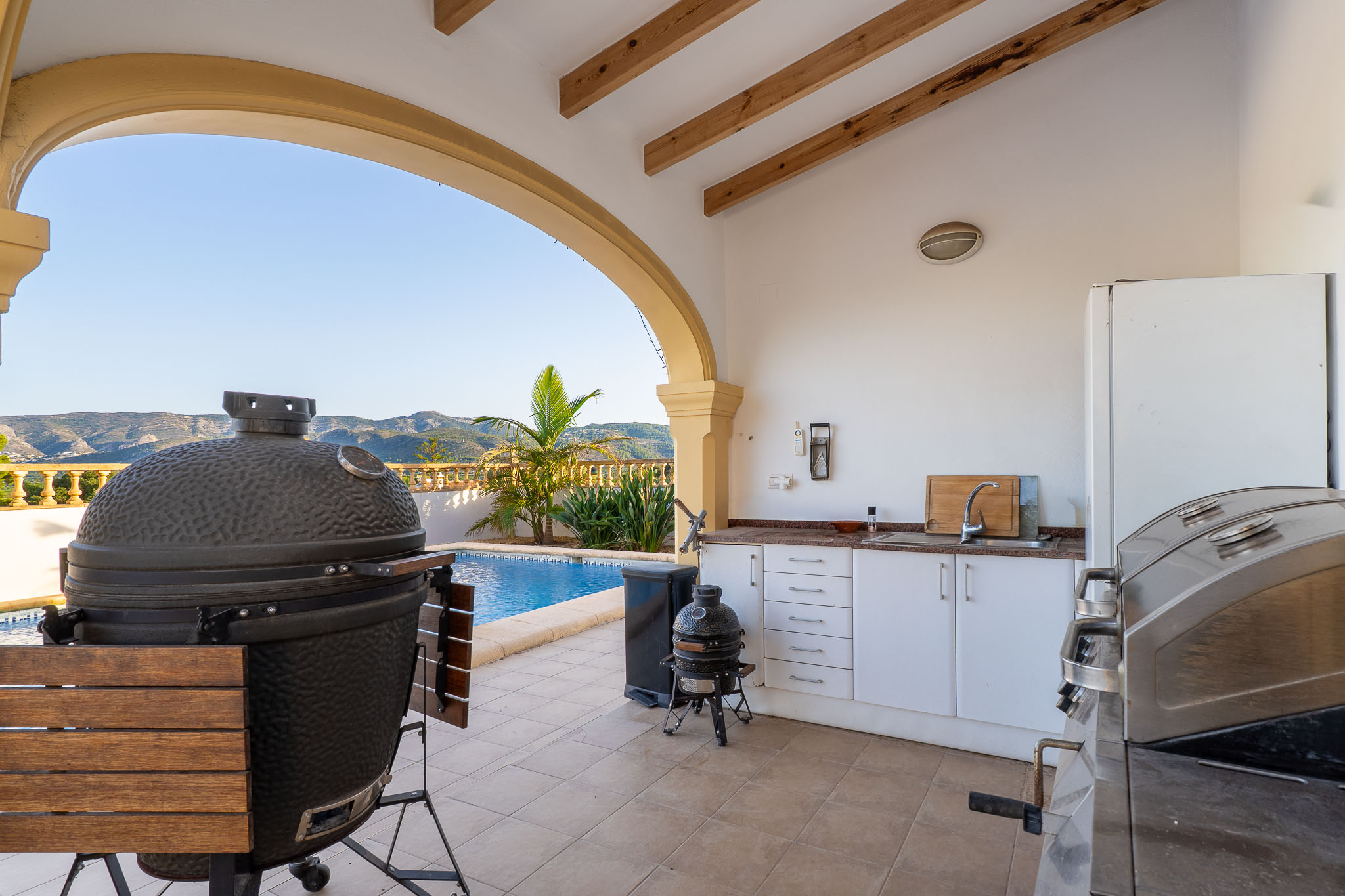 Cocina de verano cubierta