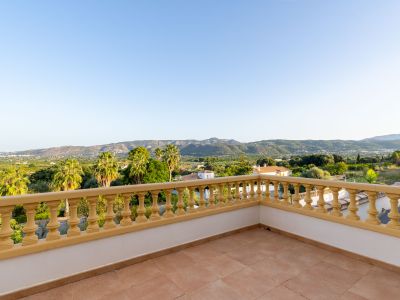 Terraza con vistas a la montaña