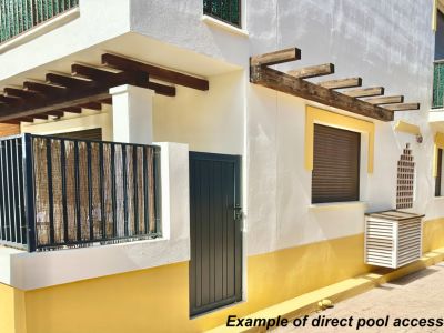 Exterior y acceso a la terraza