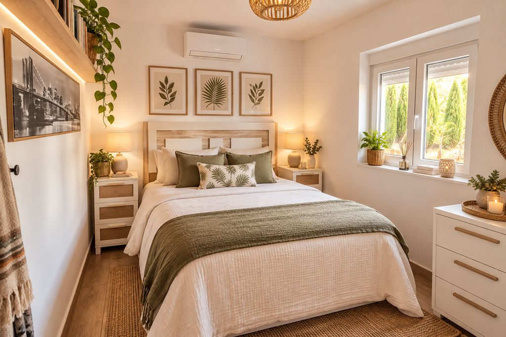 Dormitorio con ventana