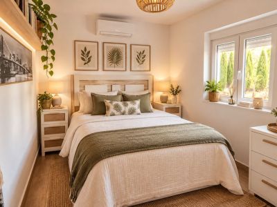 Dormitorio con ventana