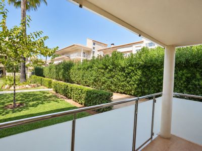 Terraza con vistas al jardín