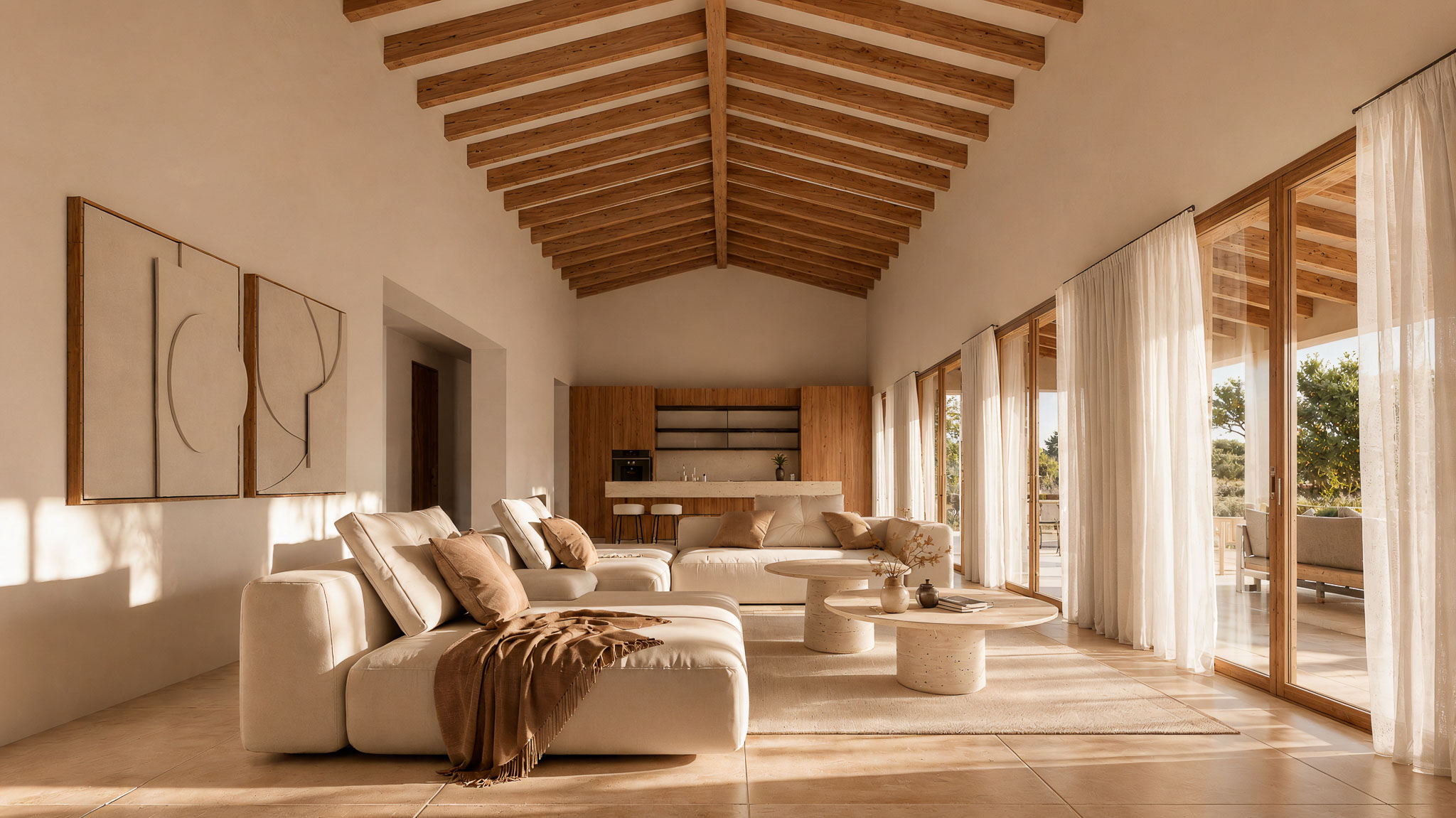 Salón de planta abierta