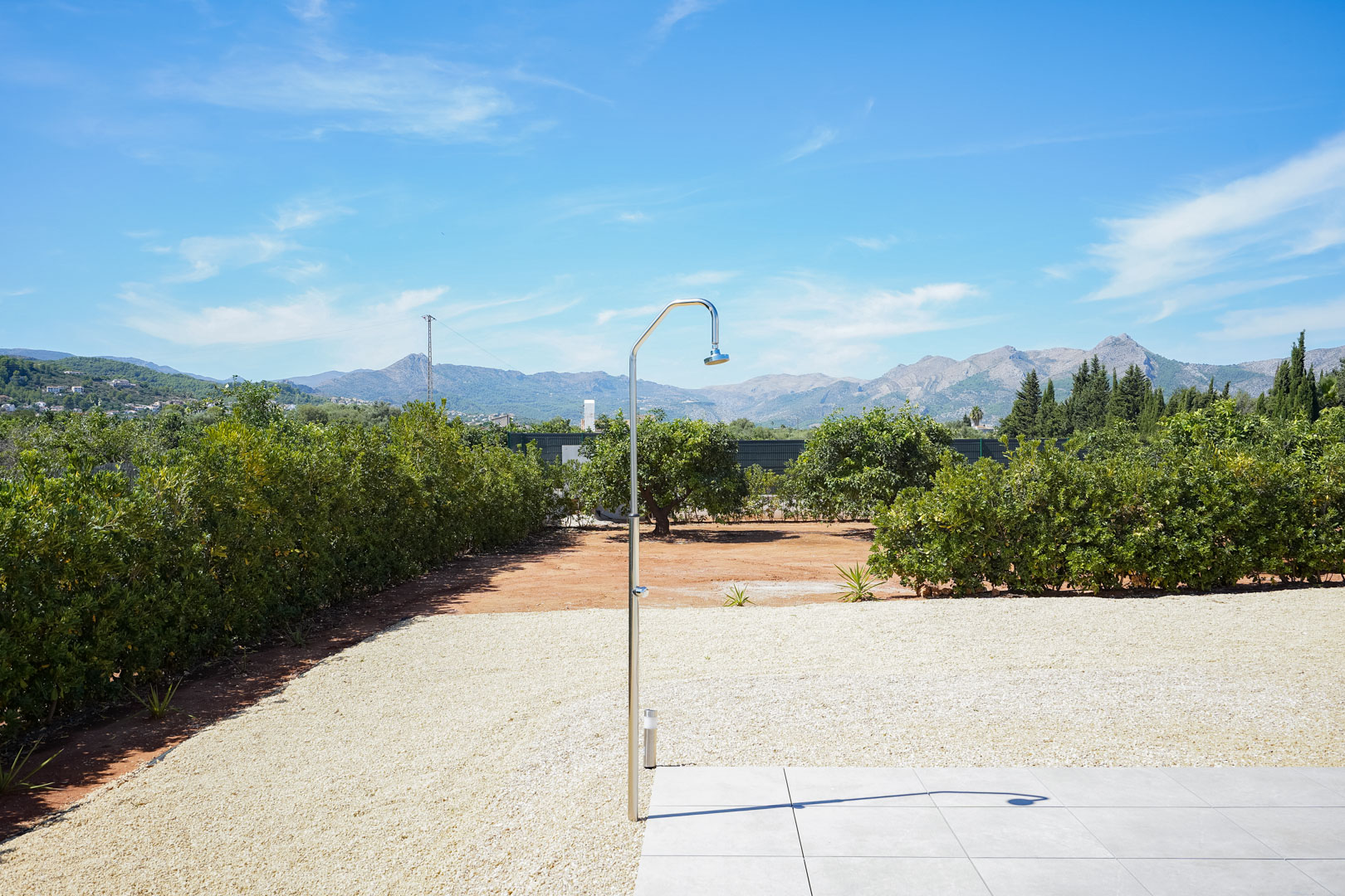 Ducha exterior con vistas