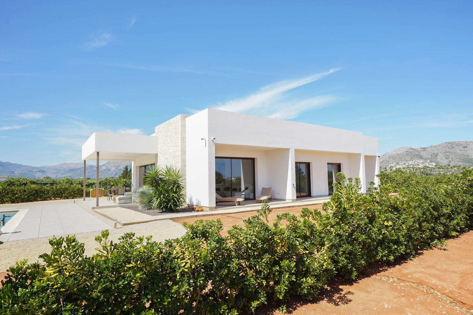 Exterior de la villa