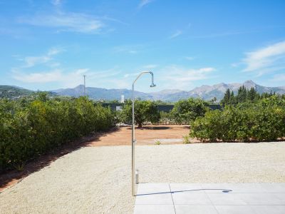 Ducha exterior con vistas