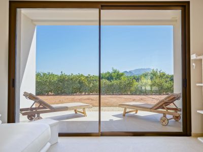 Terraza con vistas a la montaña