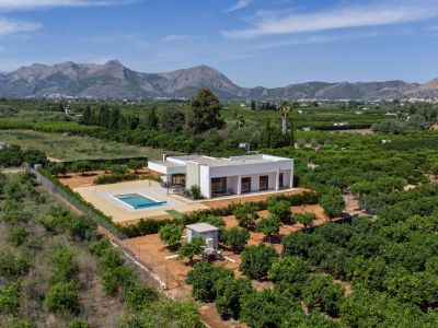 Vista aérea de la villa