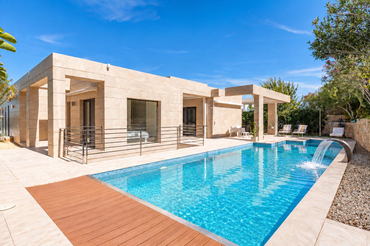 Piscina exterior y terraza