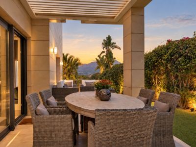 Terraza con vistas a la montaña