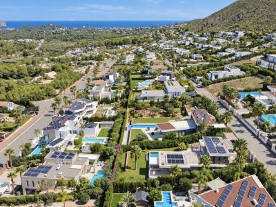 Vista aérea de la zona residencial