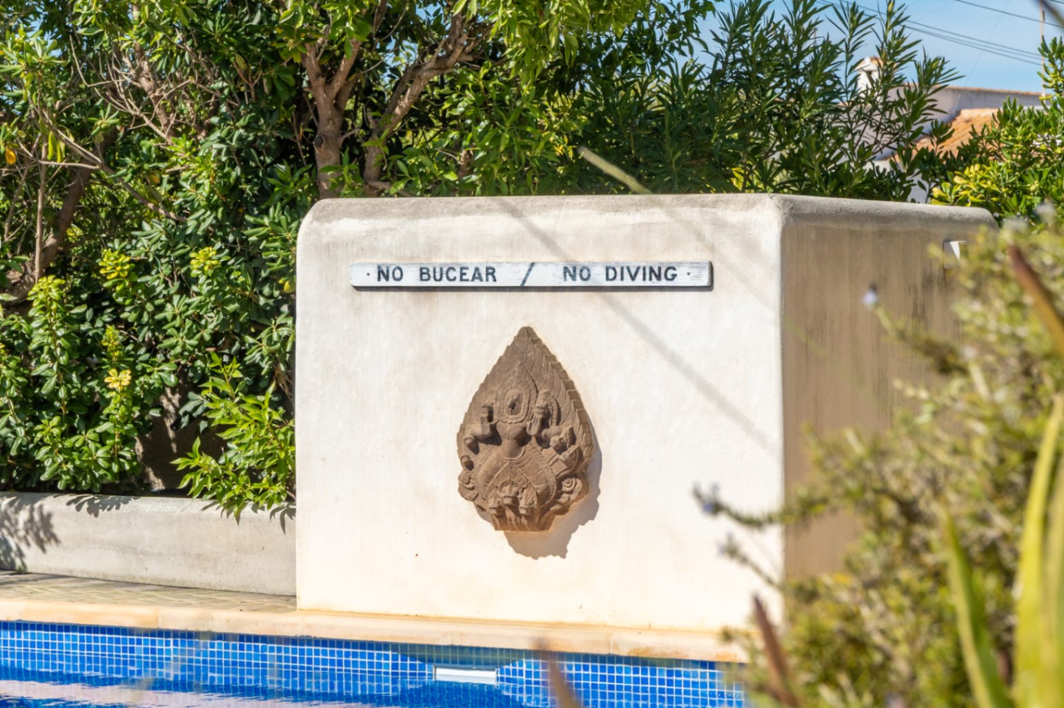 Detalle de la piscina
