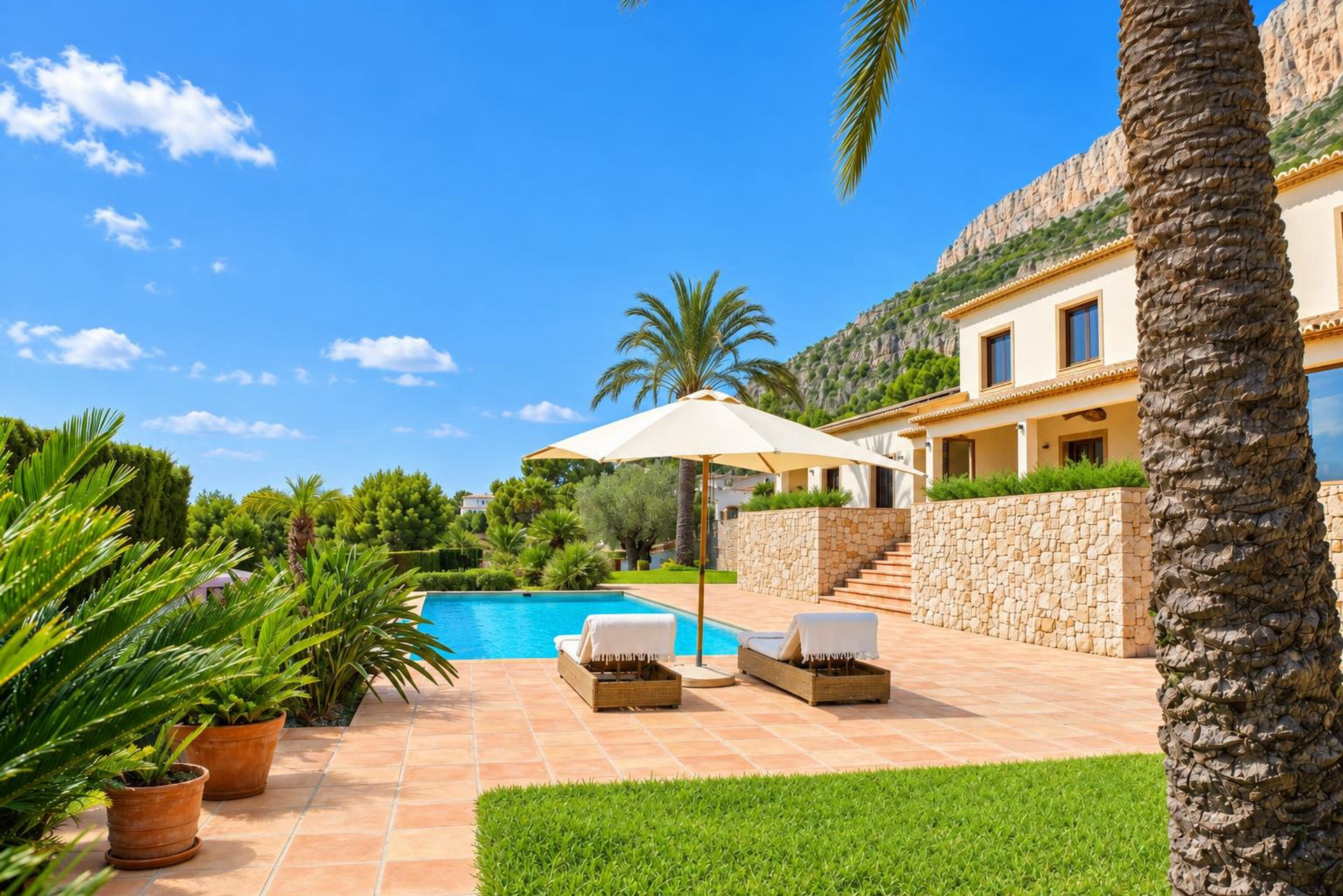 Piscina y terraza