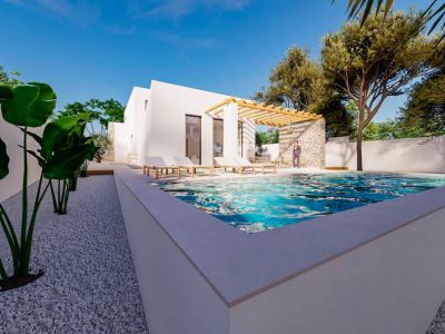 Piscina y terraza