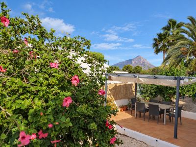 Terraza con vistas al Montgó