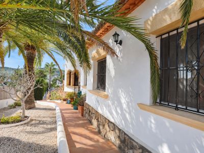 Camino exterior y jardín