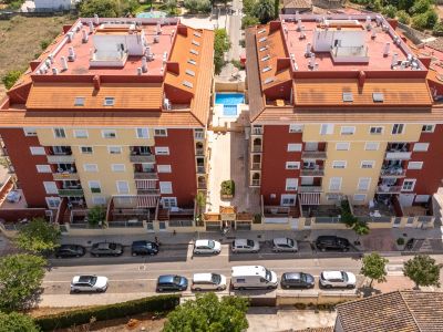Vista aérea del complejo residencial