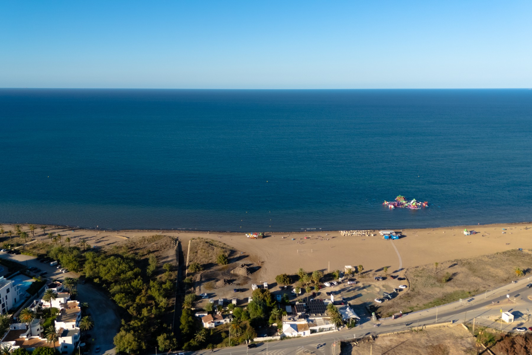 Vista aérea de la playa