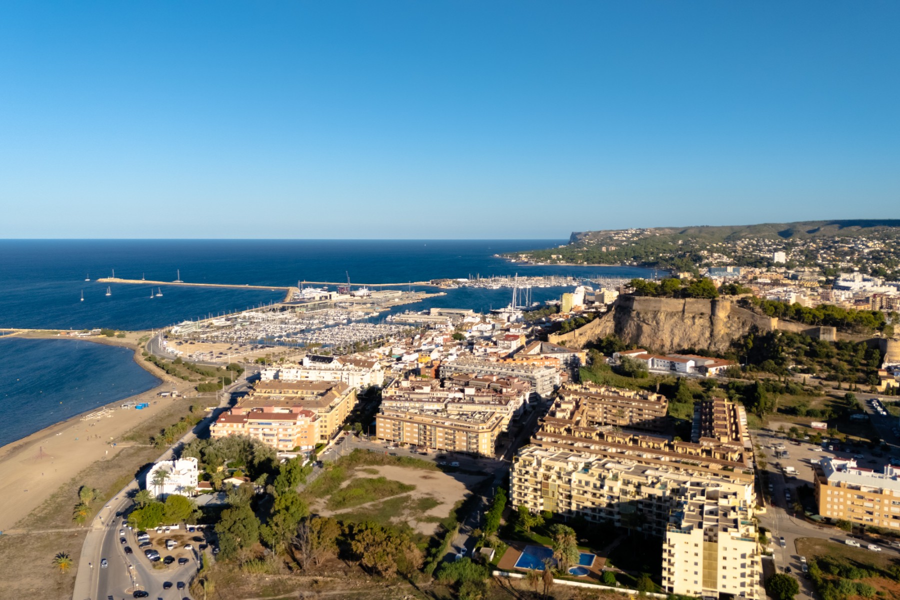 Vista aérea de Dénia