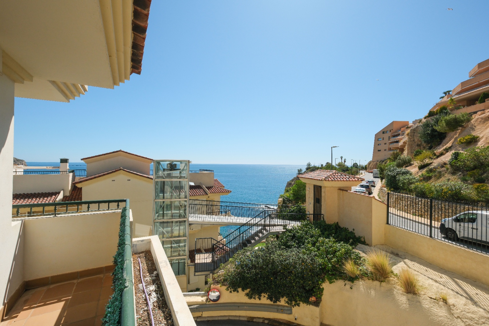 Terraza con vistas al mar