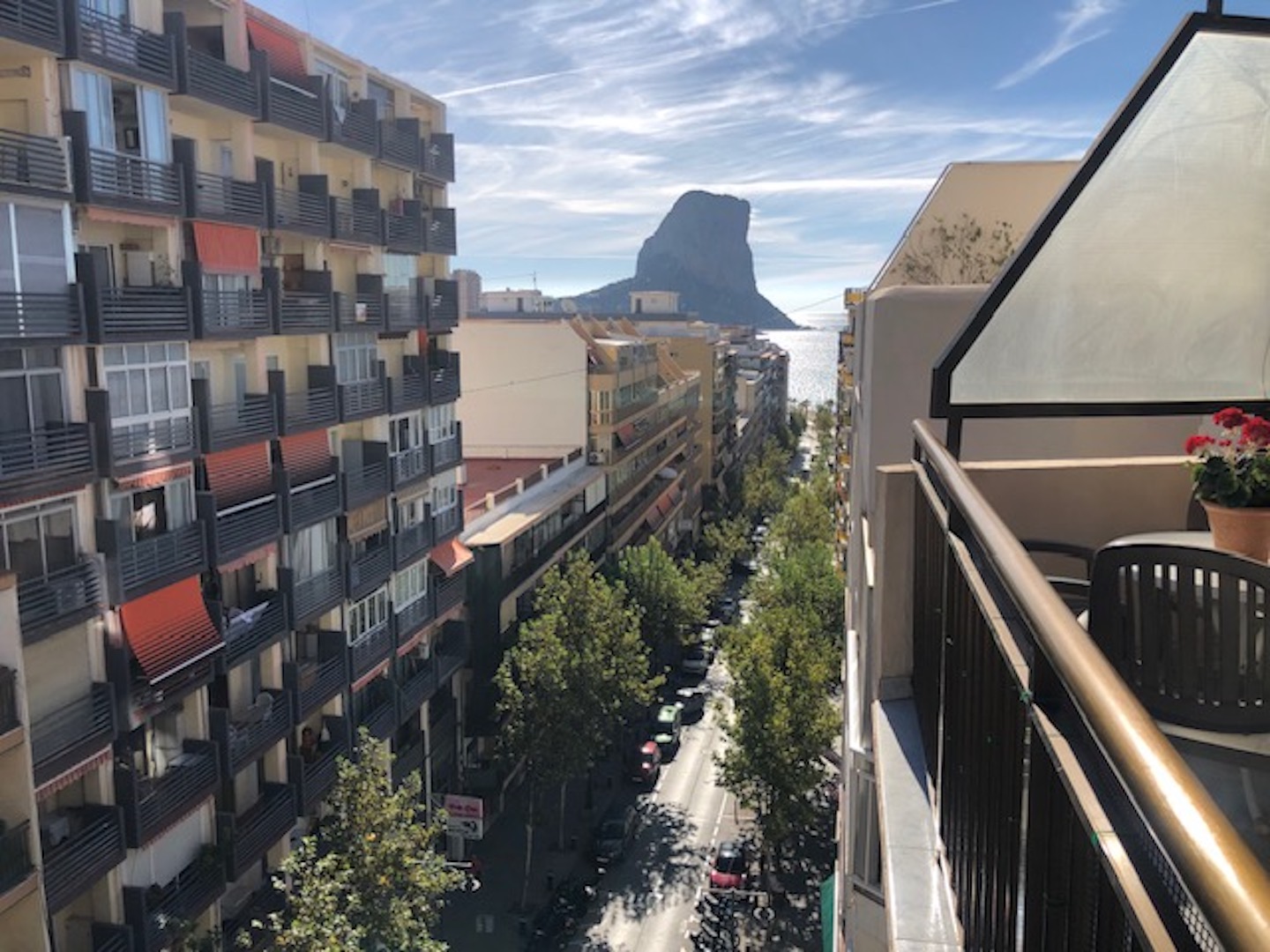 Vistas al Peñón de Ifach