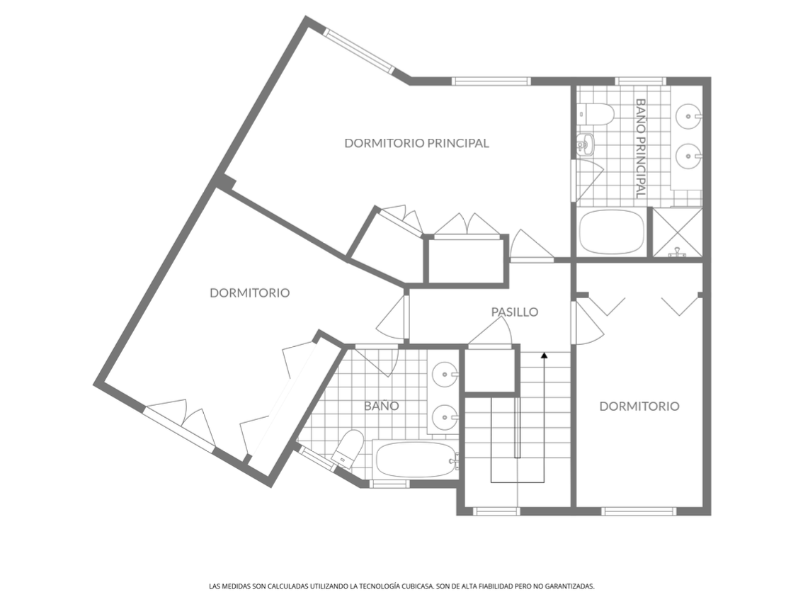 Plano de la planta superior