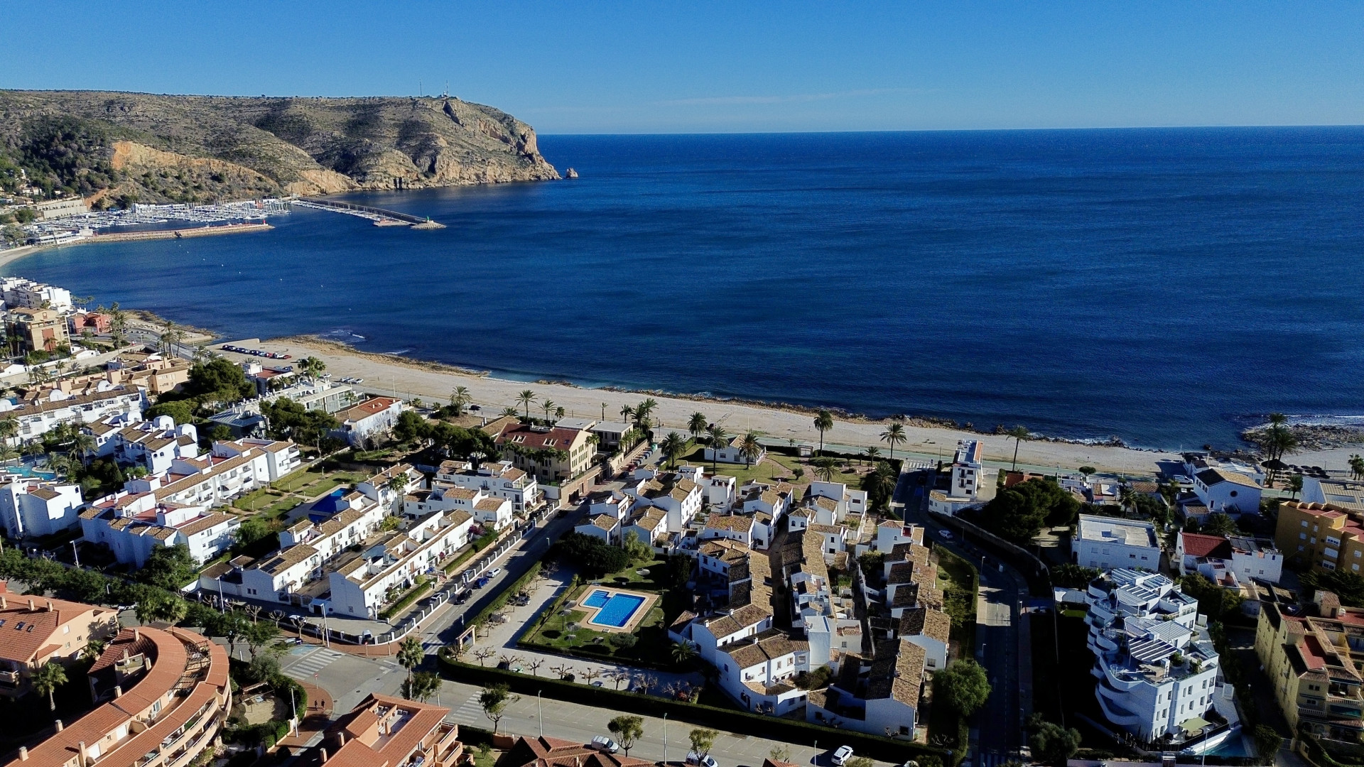 Vista aérea de la costa