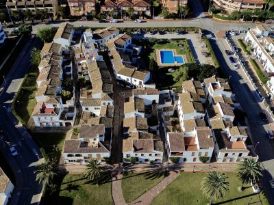Vista aérea del complejo residencial
