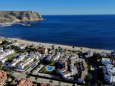 Vista aérea de la costa