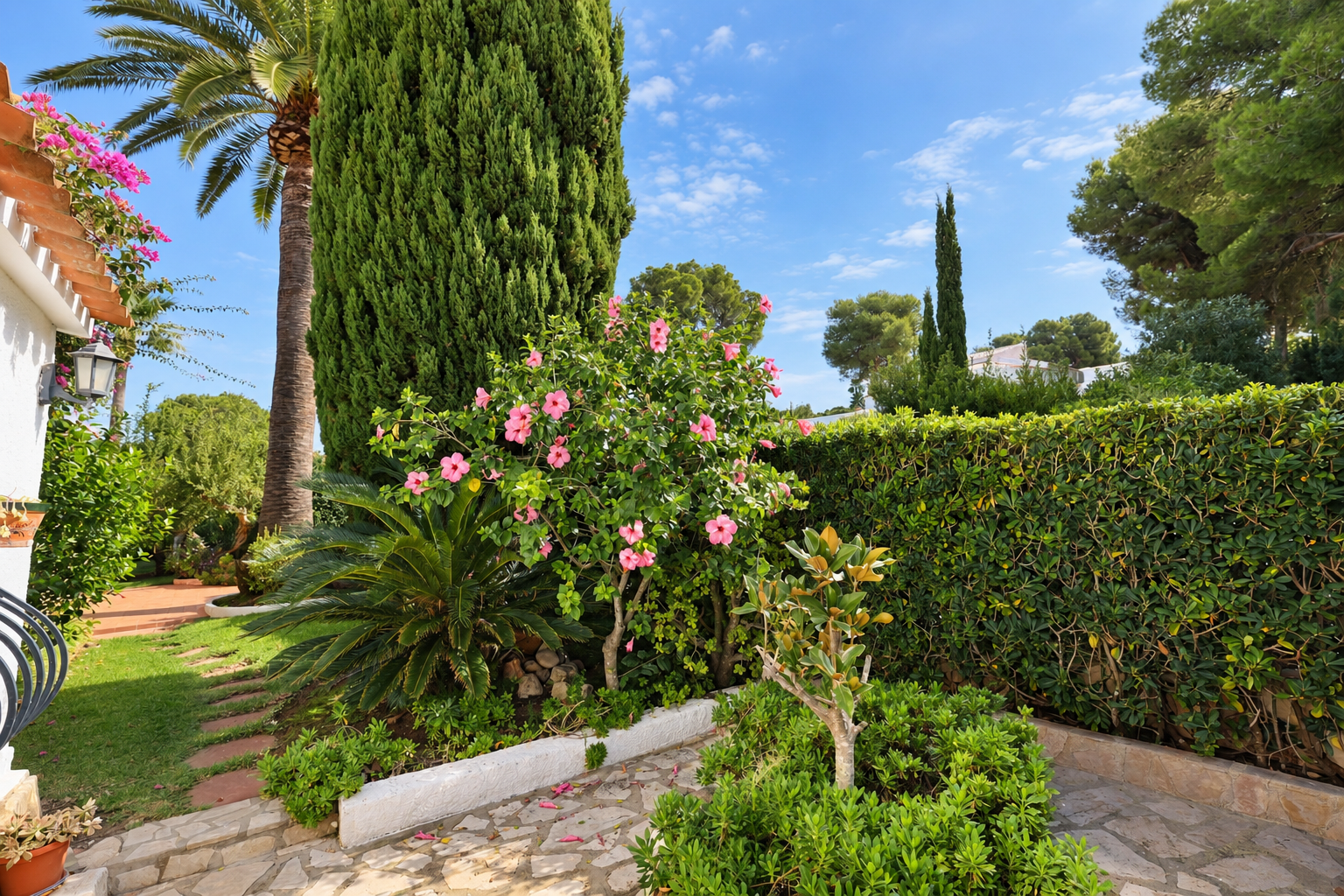 Jardín de la villa