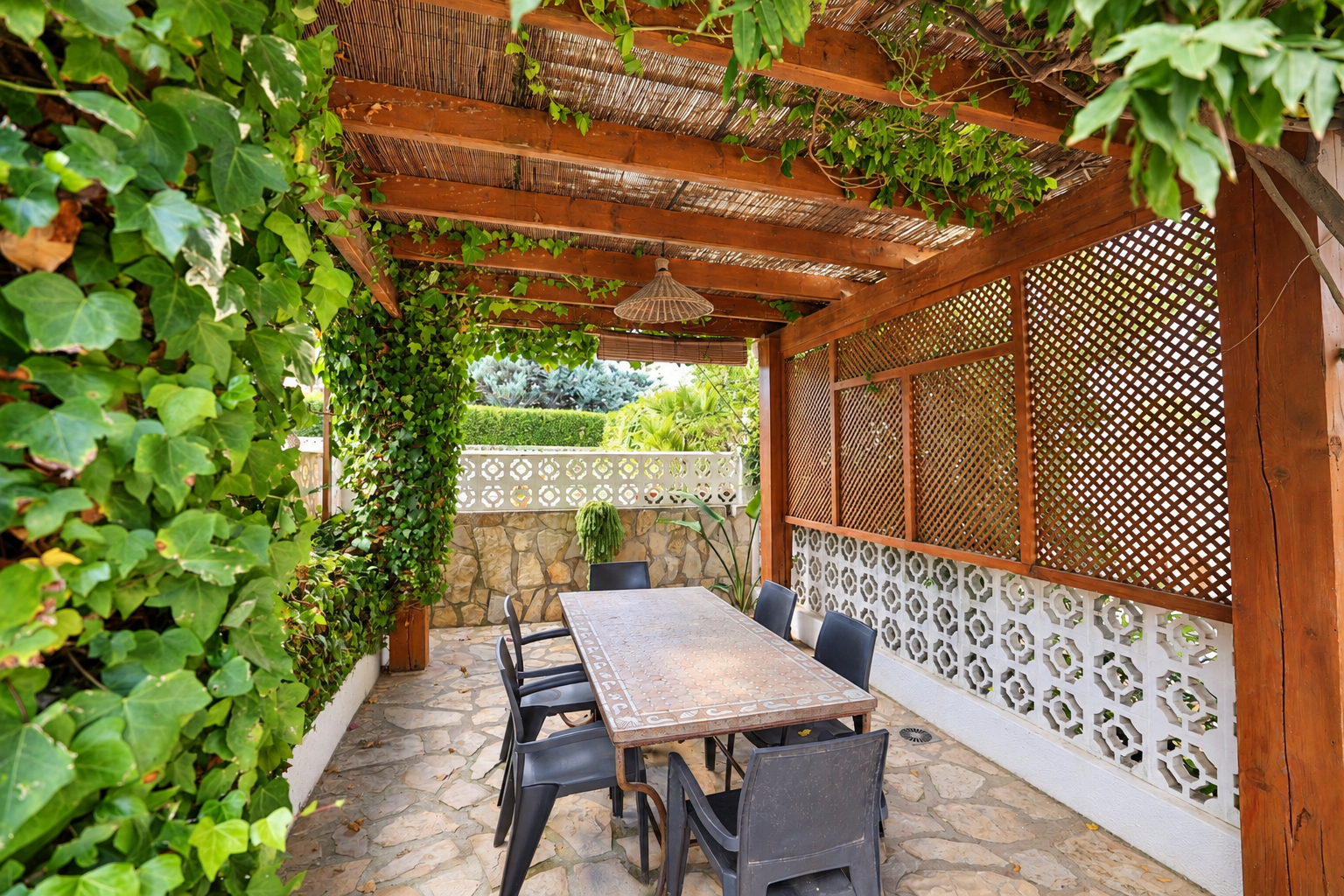 Terraza cubierta