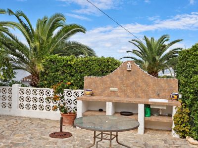 Zona de barbacoa en la terraza