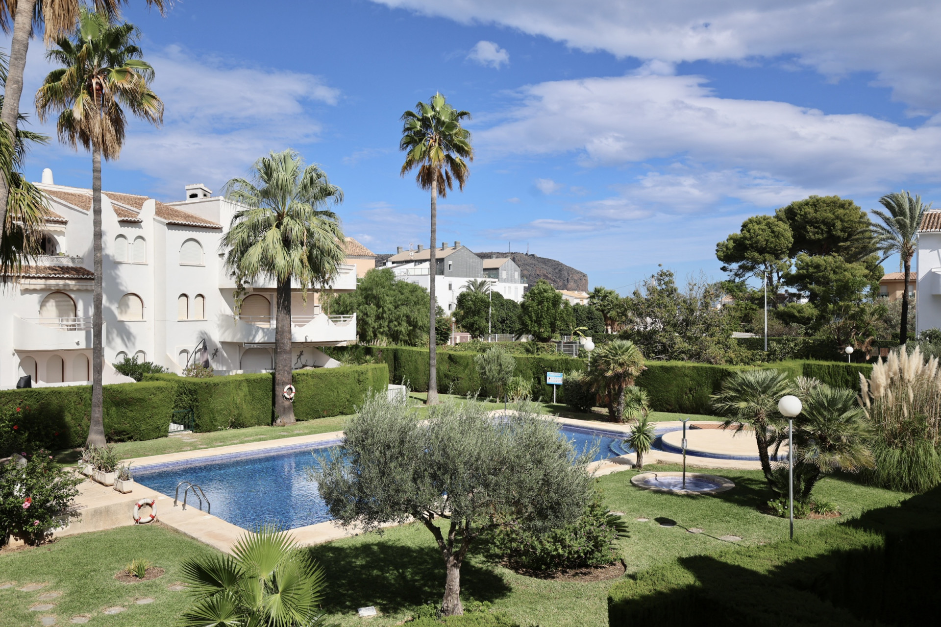 Piscina y jardines comunitarios